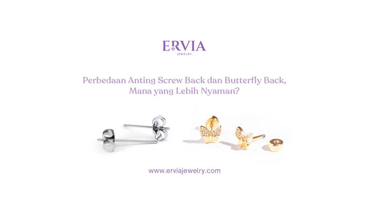 perbedaan anting screw back dan butterfly back