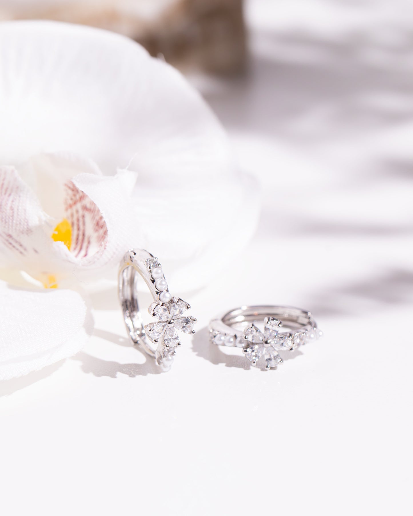 Petal Hoop Earrings