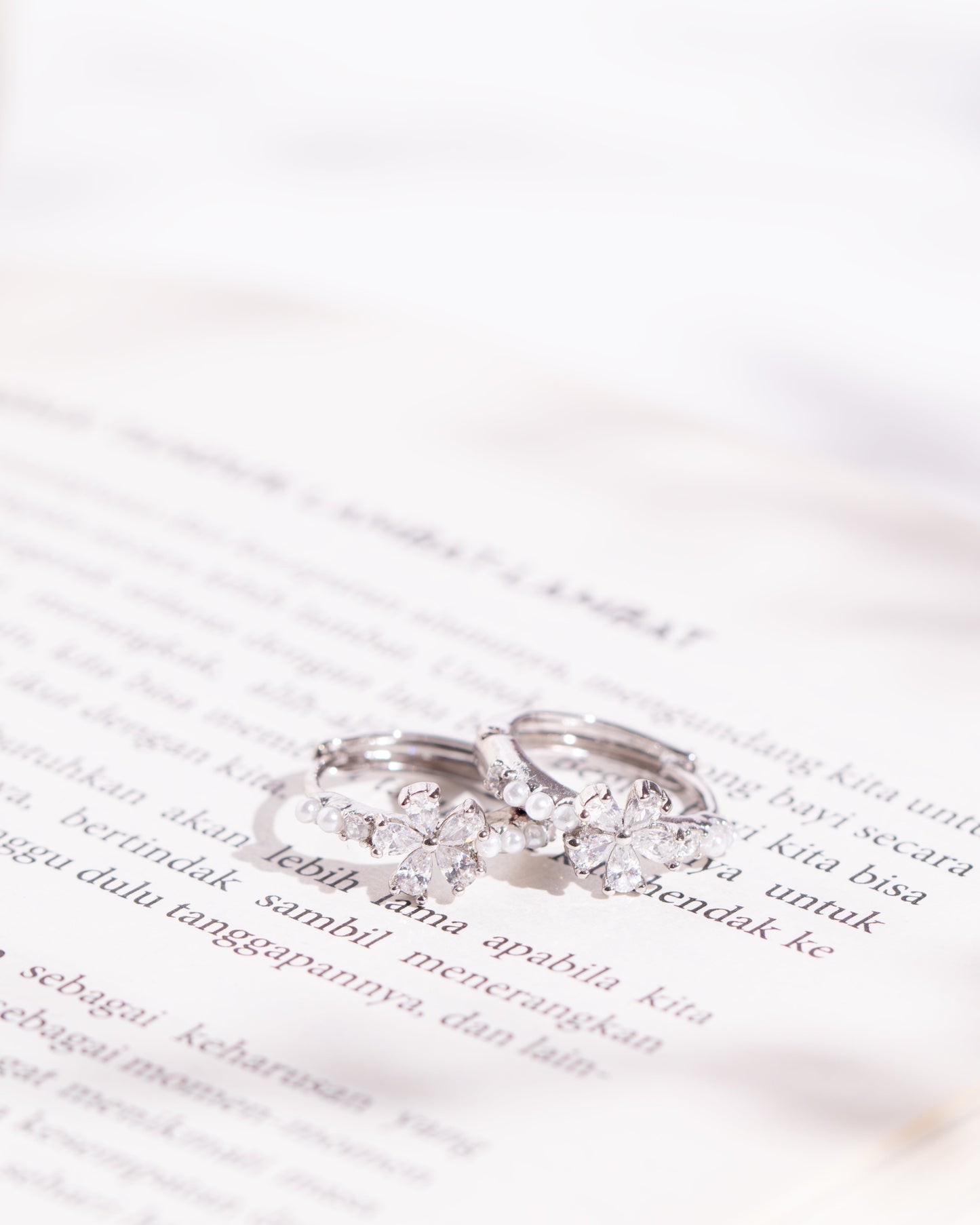 Petal Hoop Earrings
