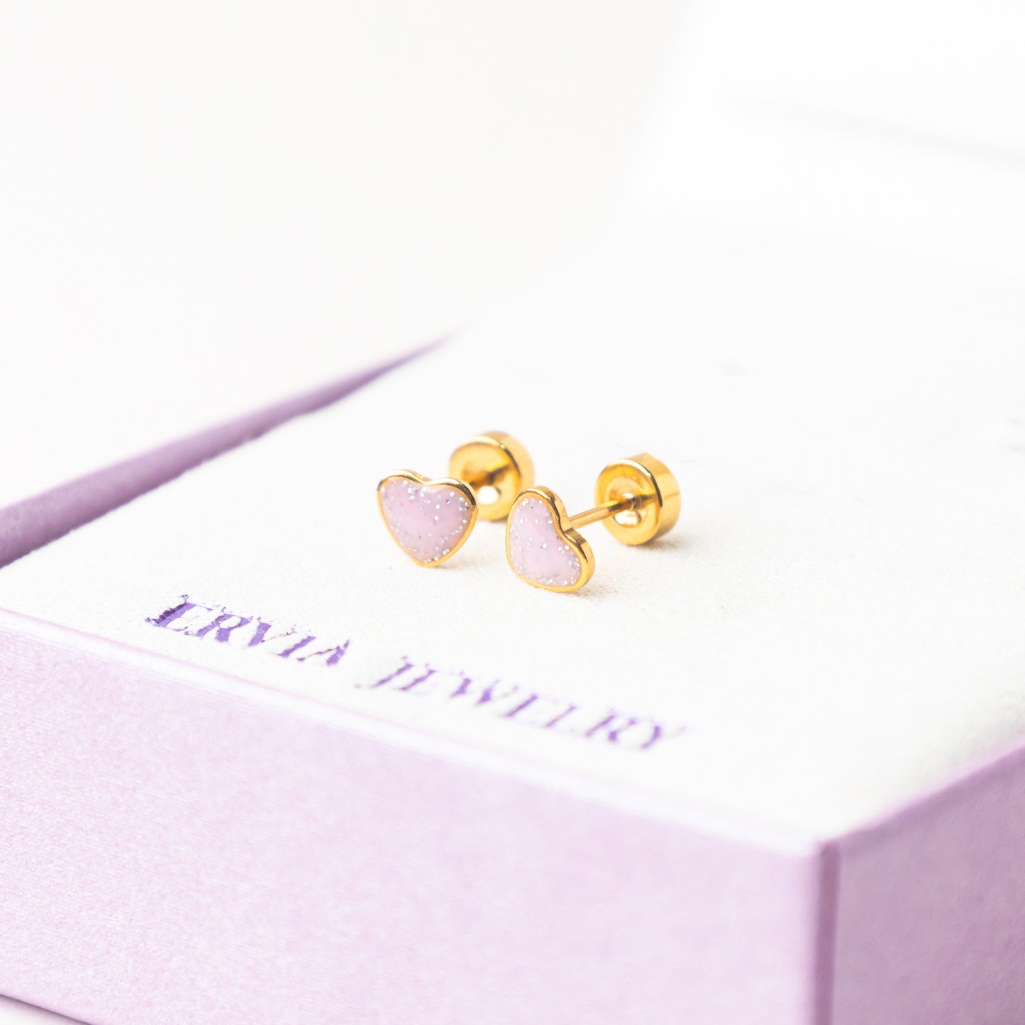 Blush Screw Back Earrings