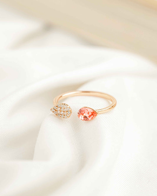 Velvet Pink Rose Gold Ring