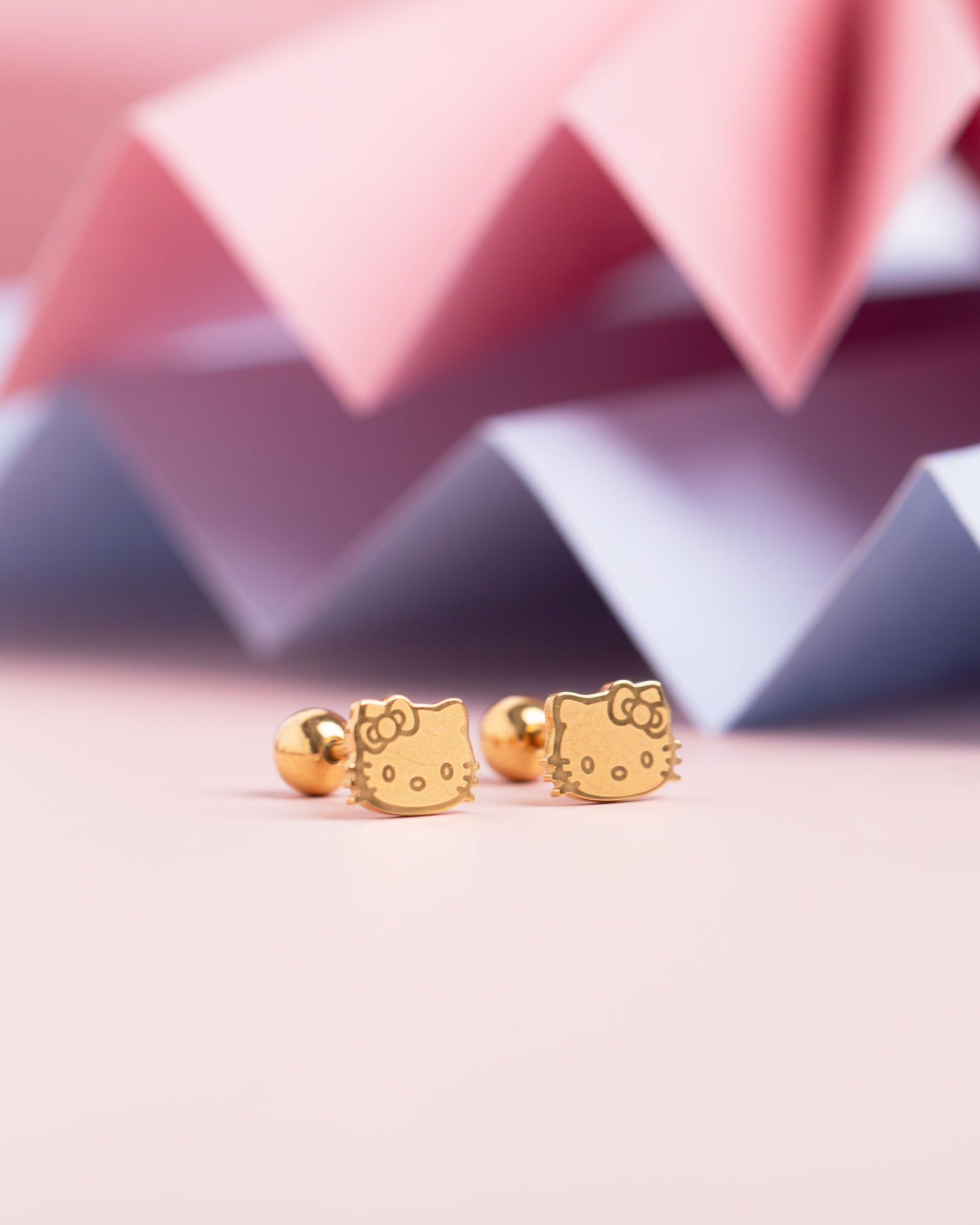 Kitty Screw Back Earrings