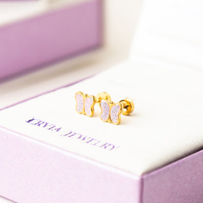 Tink Gold Screw Back Earrings