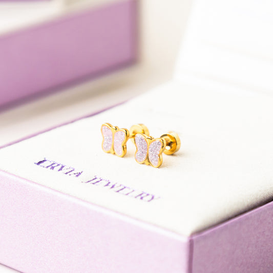 Tink Gold Screw Back Earrings