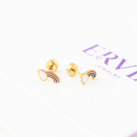 Iris Screw Back Earrings