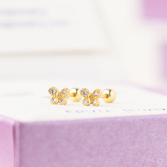 Flyla Screw Back Earrings
