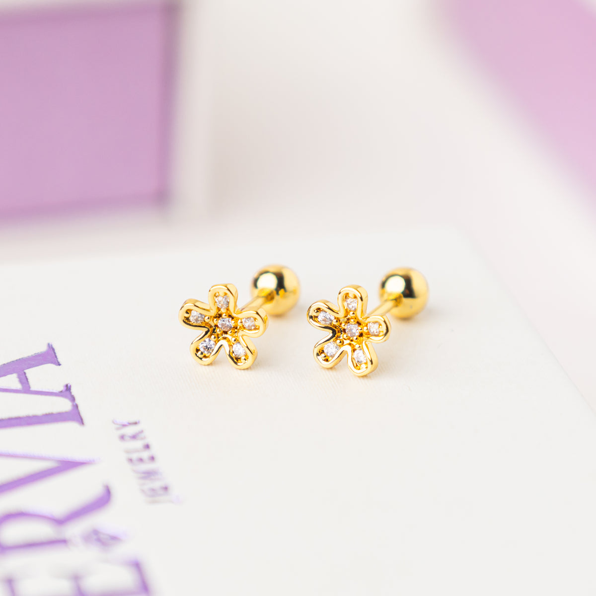 Bloom Screw Back Earrings