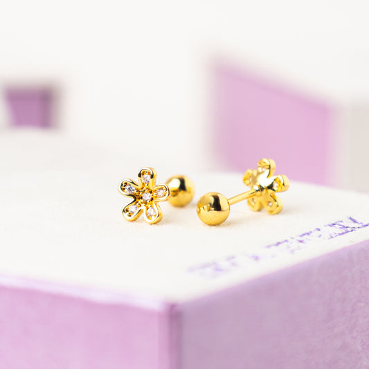 Bloom Screw Back Earrings