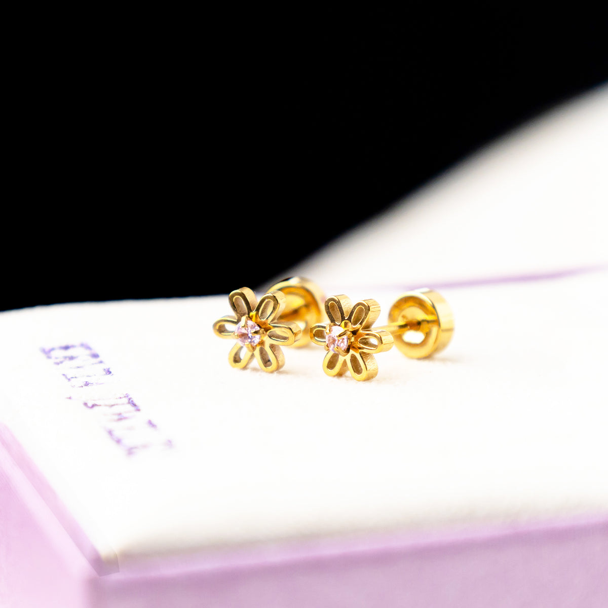 Flora Screw Back Earrings