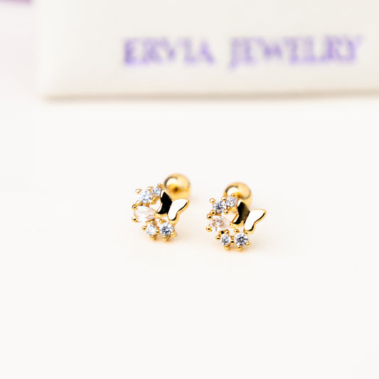 Lumea Gold Screw Back Earrings