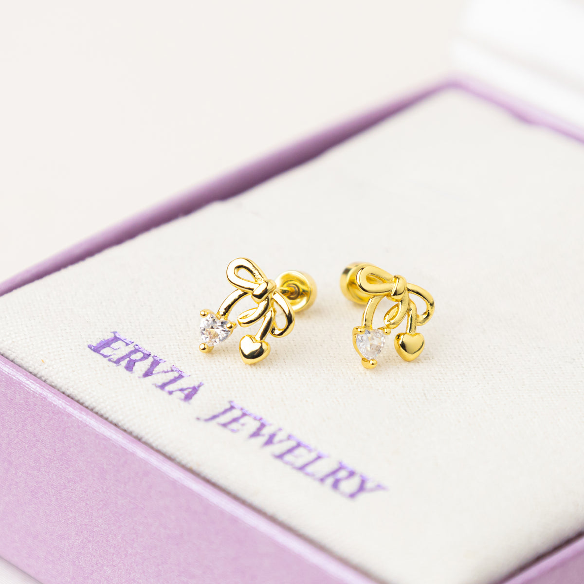 Glint Screw Back Earrings