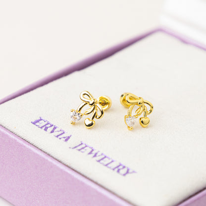 Glint Screw Back Earrings