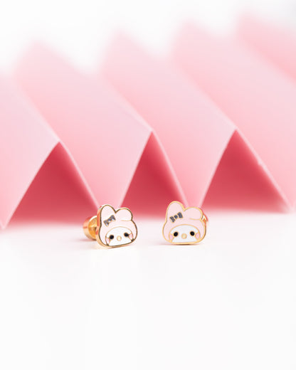 Melodi Gold Screw Back Earrings