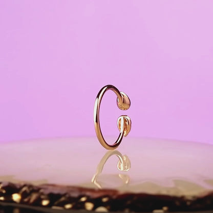 Velvet Green Rose Gold Ring