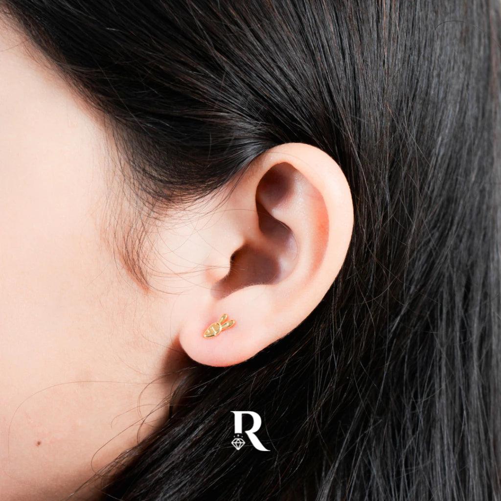 solid gold earrings